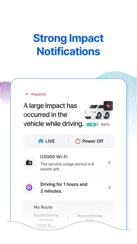 Strong impact notifications