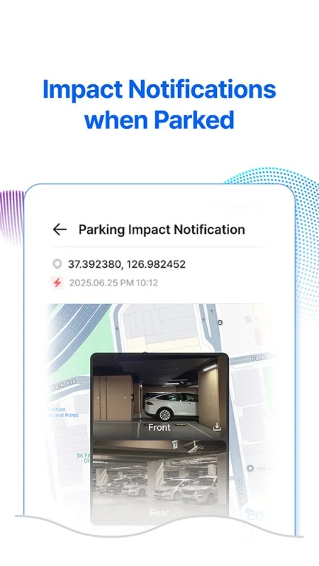 Impact notifications when parked