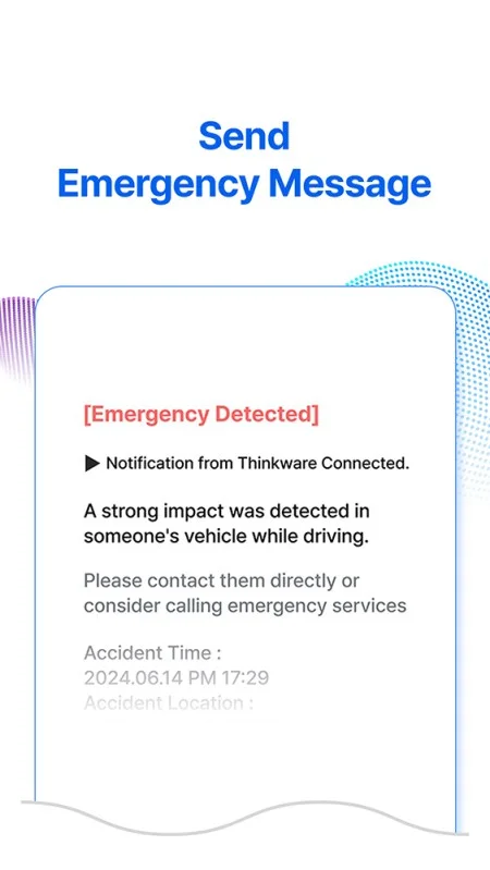 Send emergency message